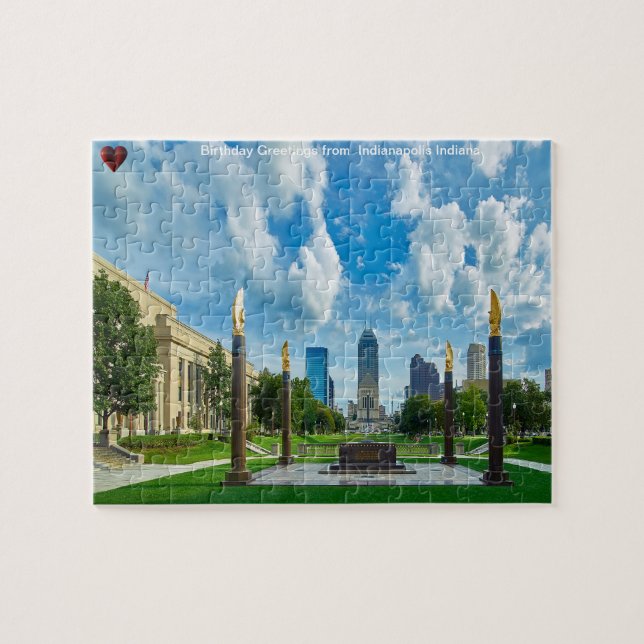 Quebra-cabeça de Indianapolis Indiana (Horizontal)