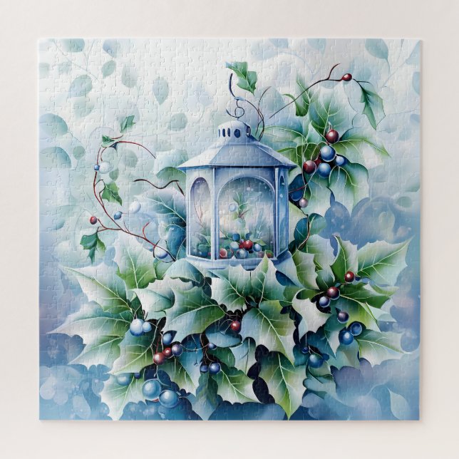 Quebra-cabeça de inverno azul (Vertical)