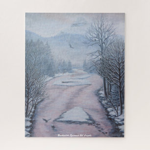 Quebra-cabeça de Inverno de Arte de Inverniz de Pa