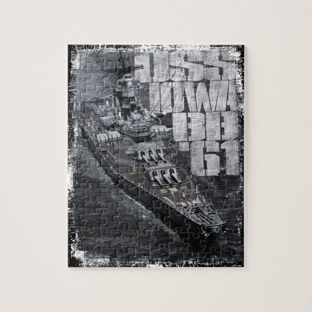 Quebra-cabeça de Iowa da navio de guerra (Vertical)