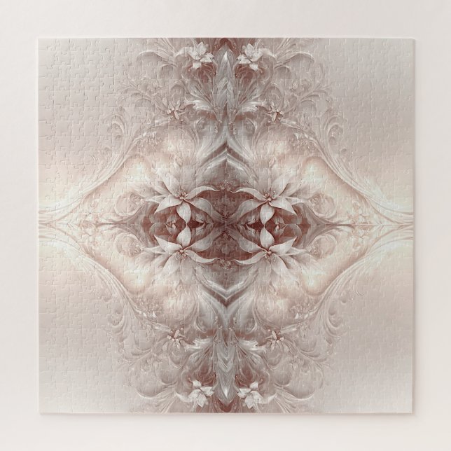Quebra-cabeça de Ivory Floral (Vertical)