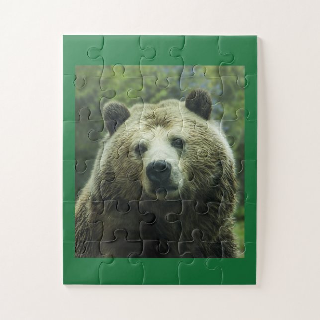 Quebra-cabeça DE JIGSAGEM DE URSO GRIZÍVEL (Vertical)
