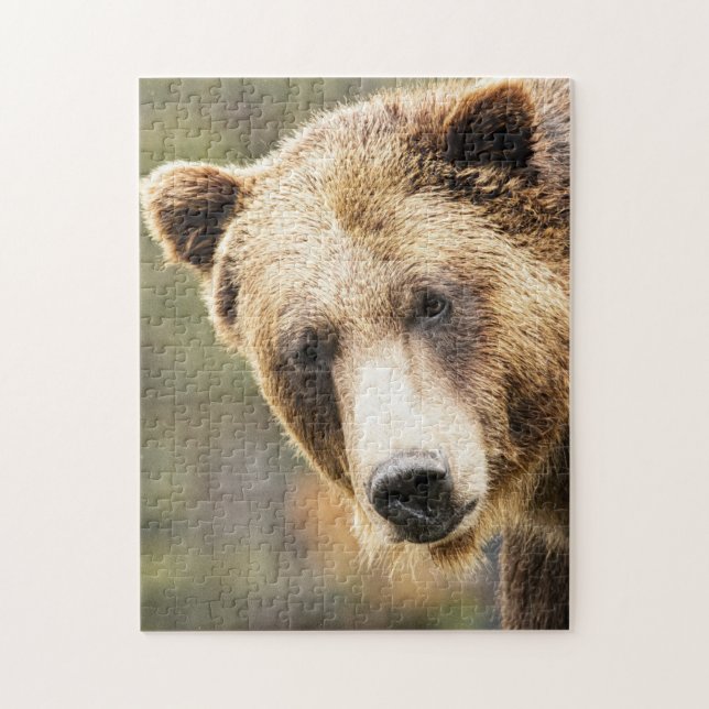 Quebra-cabeça DE JIGSAGEM DE URSO GRIZÍVEL (Vertical)