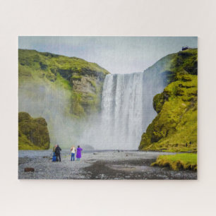 Quebra-cabeça de Jigsaw - cachoeira de Skogafoss