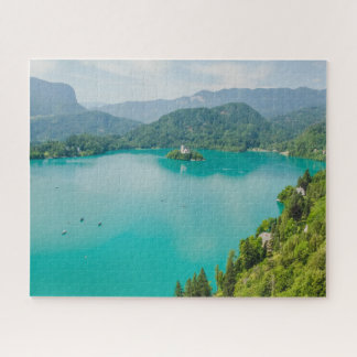 Quebra-cabeça de Jigsaw da Eslovênia - Lago Bled d
