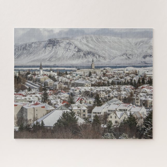 Quebra-cabeça de Jigsaw da Islândia - Reykjavik no (Horizontal)