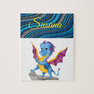 Quebra-cabeça de Jigsaw decorativo do Dinossauro