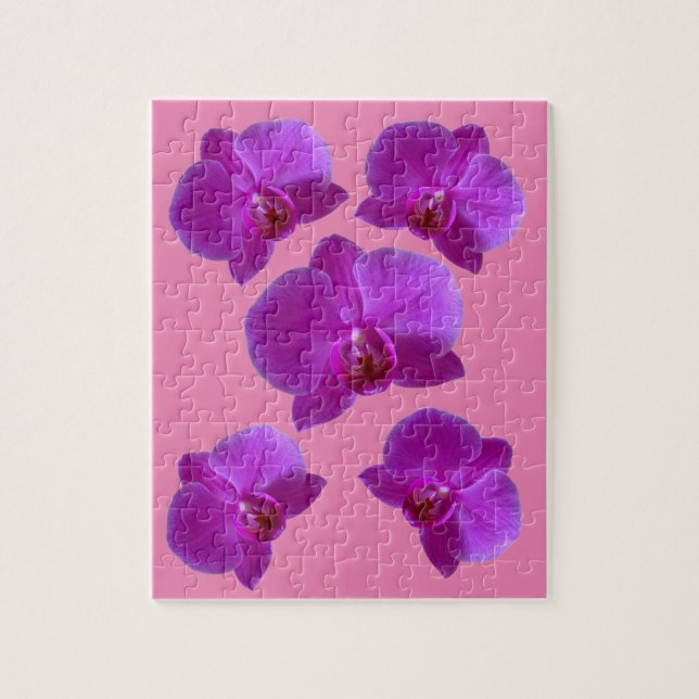 QUEBRA-CABEÇA DE JIGSAW ORCHIDS PURPER (Vertical)