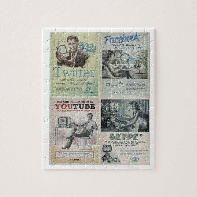 Quebra-cabeça de Jigsera de Mídia Social (Vertical)