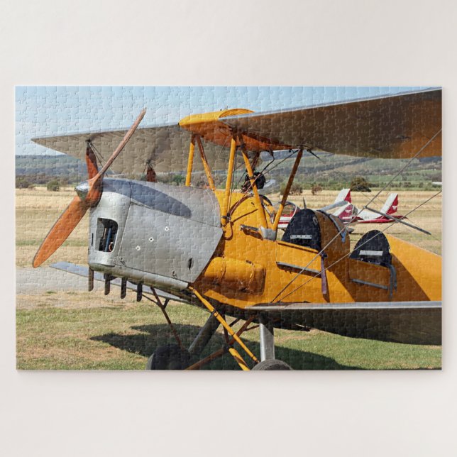 Quebra-cabeça de Jigserra da Aeronave de Moth Tige (Horizontal)