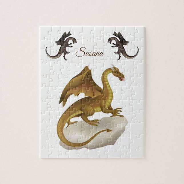 Quebra-cabeça de Jigserra Decorativo Dinossauro (Vertical)