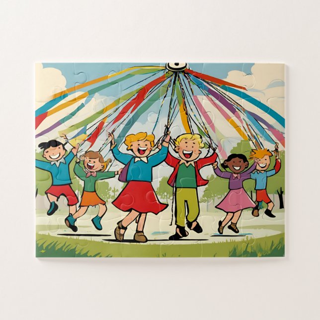 Quebra-cabeça de Jigserra do Criança com Caixa de  (Horizontal)