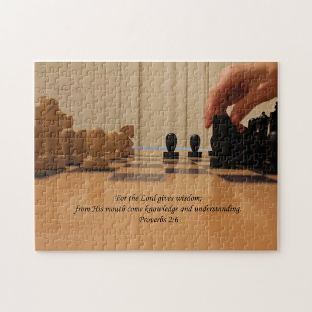 Quebra-cabeça de Jogo de Xadrez (Horizontal)