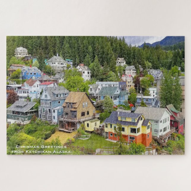 Quebra-cabeça de Ketchikan Alasca (Horizontal)