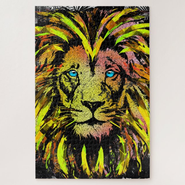 Quebra-cabeça de Leão | Quebra-cabeça de Leão Amar (Vertical)