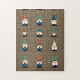 Quebra-cabeça de Linha Gnome Whimsical