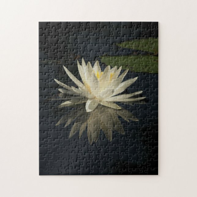 Quebra-cabeça de lírio branco personalizado (Vertical)