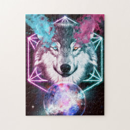Quebra-cabeça de Lobo Fantasia