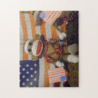 Quebra-cabeça de macaco da peúga