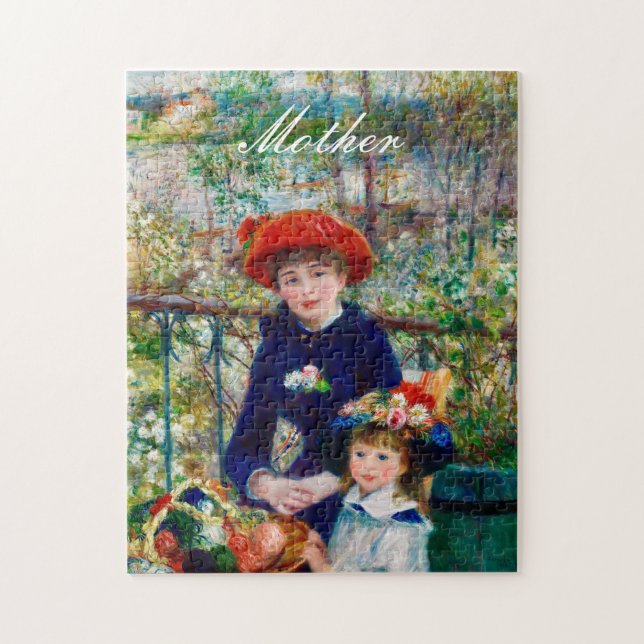 Quebra-cabeça de Mãe e Filho de Renoir (Vertical)