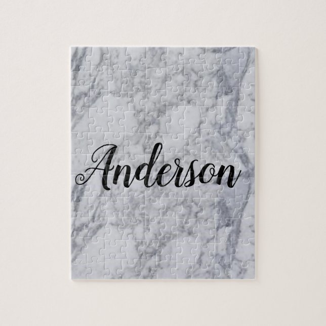 Quebra-cabeça de Mármore Branco (Vertical)