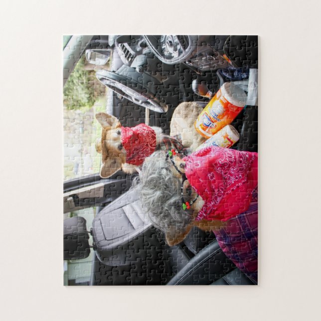 Quebra-cabeça de máscara de corgi (Vertical)