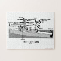 Quebra-cabeça de mastro e Funcionarios