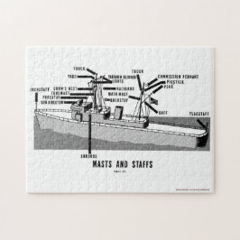 Quebra-cabeça de mastro e Funcionarios