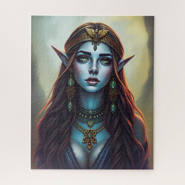 Quebra-cabeça de Meia-Elven Priestess Jigsee (Vertical)