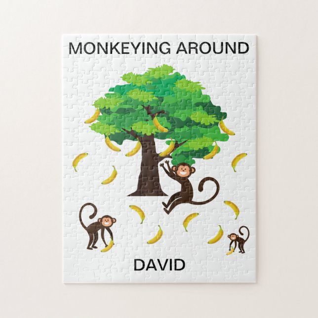 quebra-cabeça de "Monkeying Around" para crianças  (Vertical)