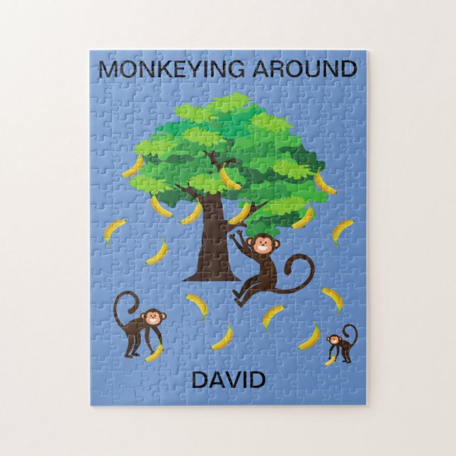 quebra-cabeça de "Monkeying Around" para crianças  (Vertical)