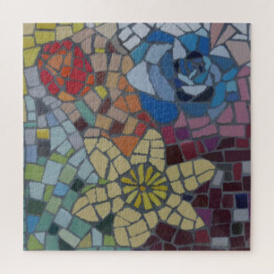 Quebra-cabeça de mosaico: Flores Coloridas Holand