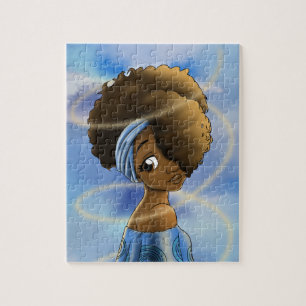 Quebra-cabeça de mulher afro-americana, 8"x10", 1
