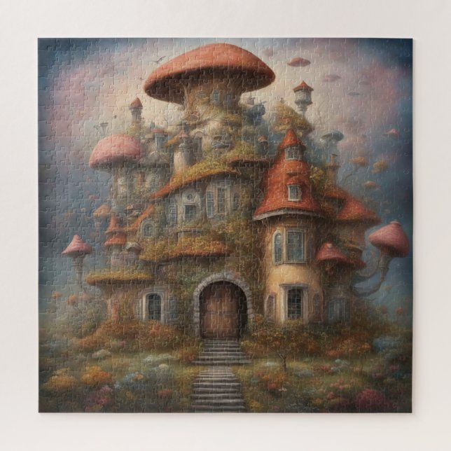 Quebra-cabeça de Mushroom House (Vertical)