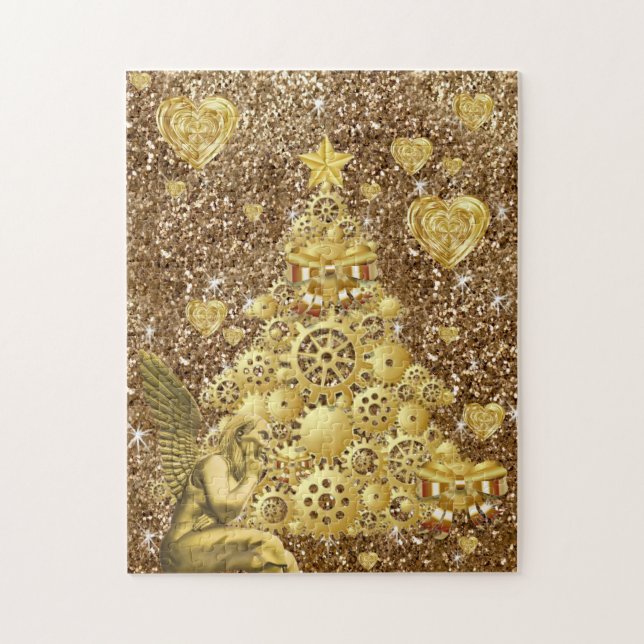 Quebra-cabeça de Natal Anjo Golf (Vertical)