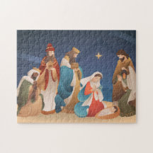 Quebra-cabeça de Natal da Cena de Natividade