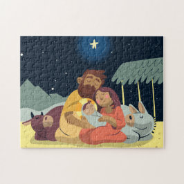 Quebra-cabeça de Natal da Cena de Natividade