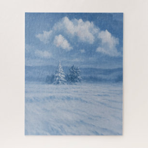 Quebra-cabeça de Natal da Floresta de Neve