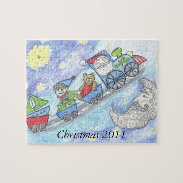 Quebra-cabeça de Natal de 2011 para Papai noel (Horizontal)