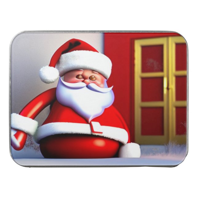 Jogo de quebra-cabeça com personagem de natal santa