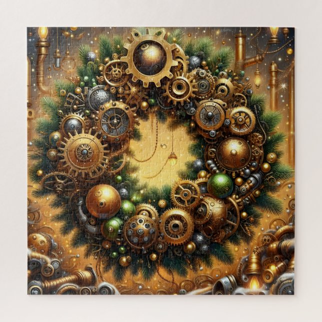 Quebra-cabeça de Natal Steampunk (Vertical)