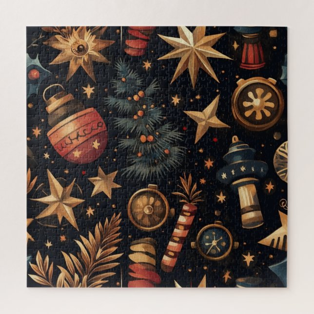 Quebra-cabeça de Natal Steampunk (Vertical)