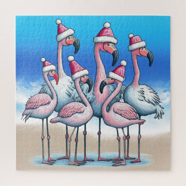 Quebra-cabeça de Natal tropical (Vertical)