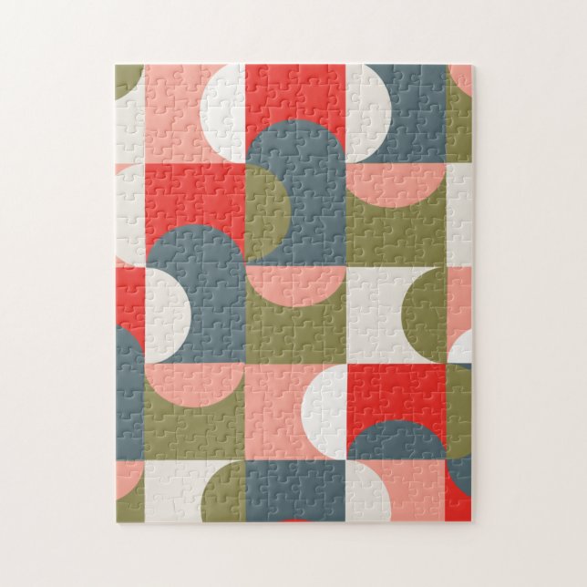 Quebra-cabeça de padrão geométrico (Vertical)