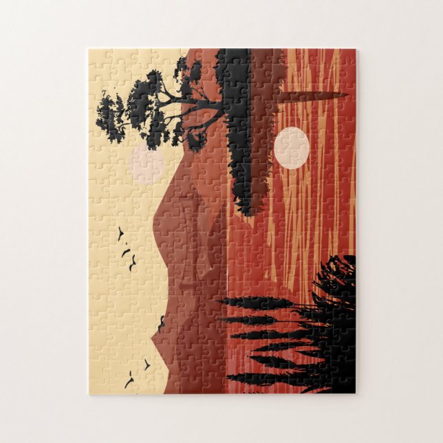 quebra-cabeça de paisagem (Vertical)