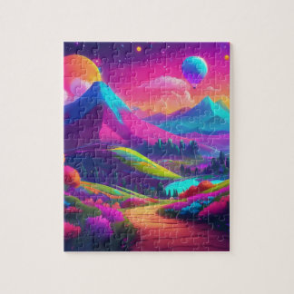 Quebra-cabeça de Paisagem Colorida