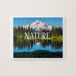 Quebra-cabeça de Paisagem Natural | Montanha, Árvo
