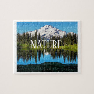 Quebra-cabeça de Paisagem Natural | Montanha, Árvo