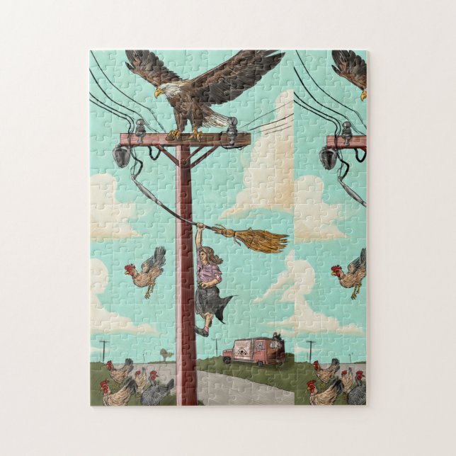 Quebra-cabeça de Paisagem Surrealista (Vertical)