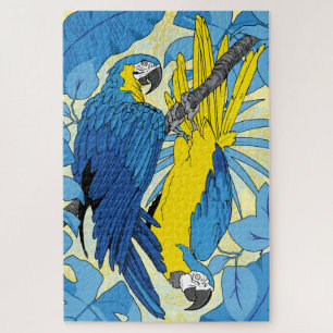 quebra-cabeça de papagaio 20x30 para Pessoas cega